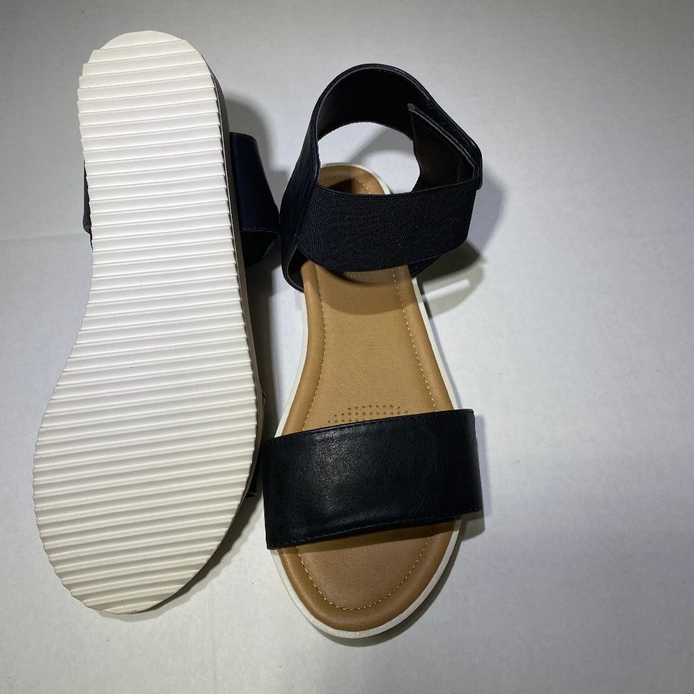 COMFORTVIEW Violet Sandal, Black, Size 7 W - Picture 9 of 10